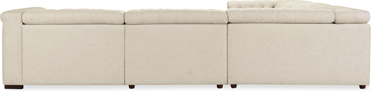 Savion Deux 5-Seat Power Reclining Sectional Aries Beach Fabric – Hooker Furniture (3-PWR) - Home Elegance USA