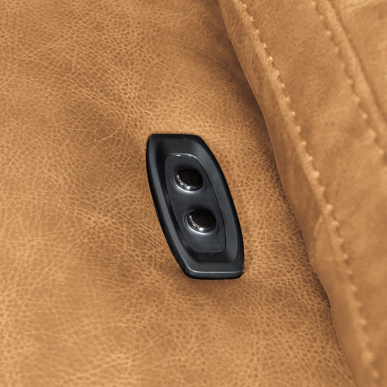 Jericho Power Sofa with Power Headrest Dallas Toffee Leather – Hooker Furniture - Home Elegance USA