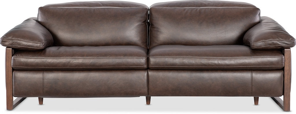 Jericho Power Sofa with Power Headrest Dallas Americano Leather – Hooker Furniture - Home Elegance USA