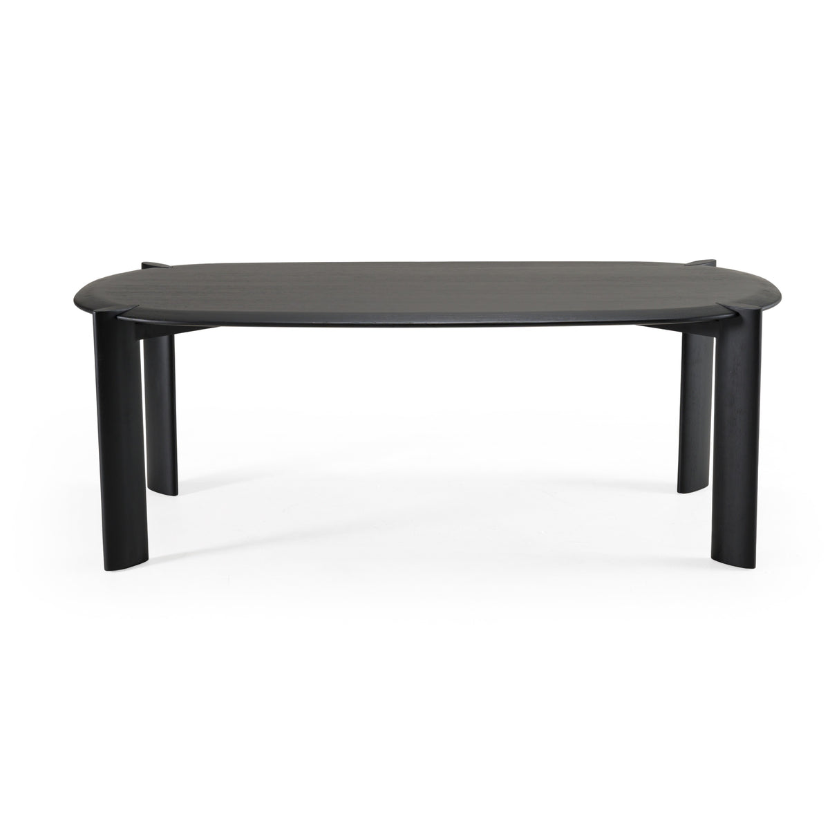 Steven - Modern Black Oval Dining Table - View Image 1