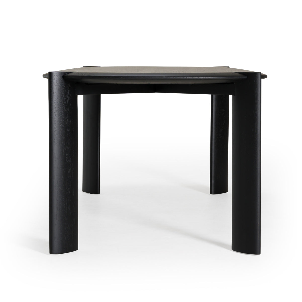 Steven - Modern Black Oval Dining Table - View Image 1