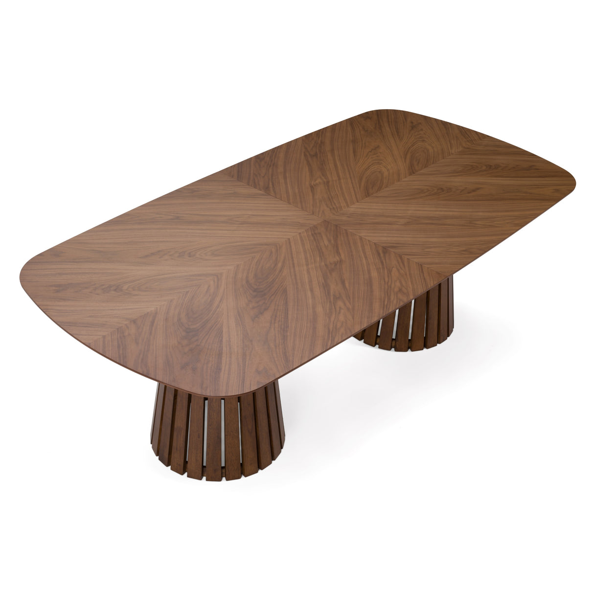 Truman - Mid-Century Modern Walnut Extendable Dining Table - View Image 1