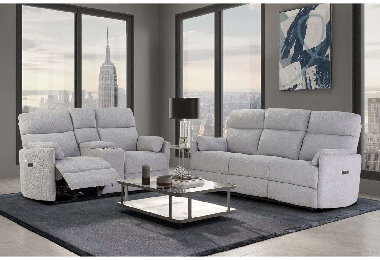 U8571 Dolphin Grey 2-piece Power Reclining Living Room Set - Global Furniture USA