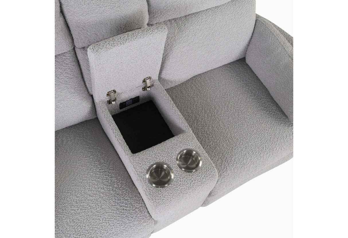 Details U8571 Dolphin Power Reclining Sofa, Loveseat & Recliner Set - Global Furniture USA