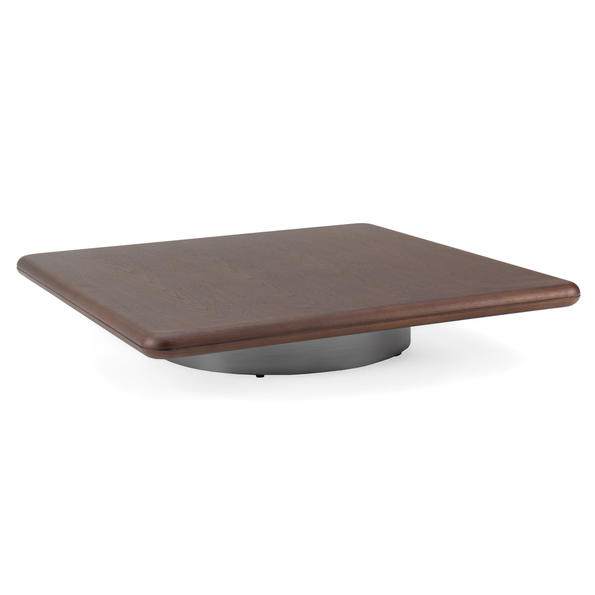 Valley - Modern Walnut + Titanium Low Coffee Table - View Image 1