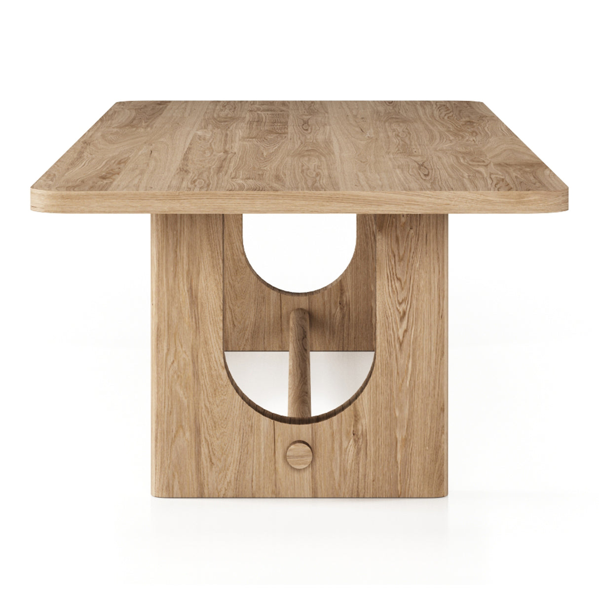 Walz - Modern Natural Oak Rectangular Dining Table - View Image 1