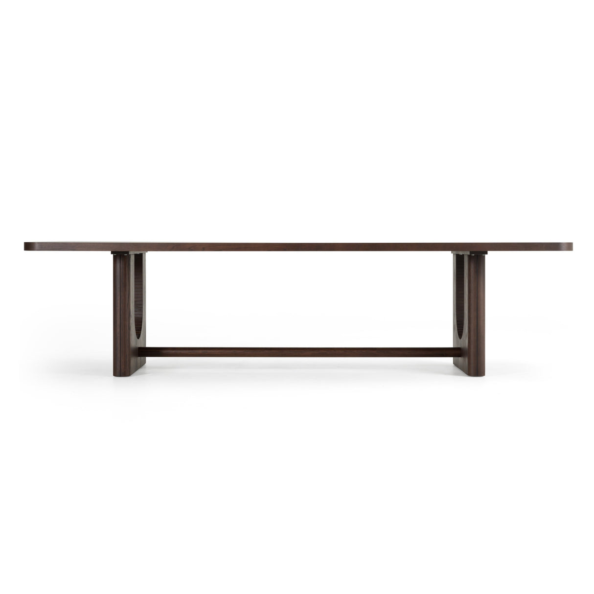 Walz - Modern Brown Oak Rectangular Dining Table - View Image 1