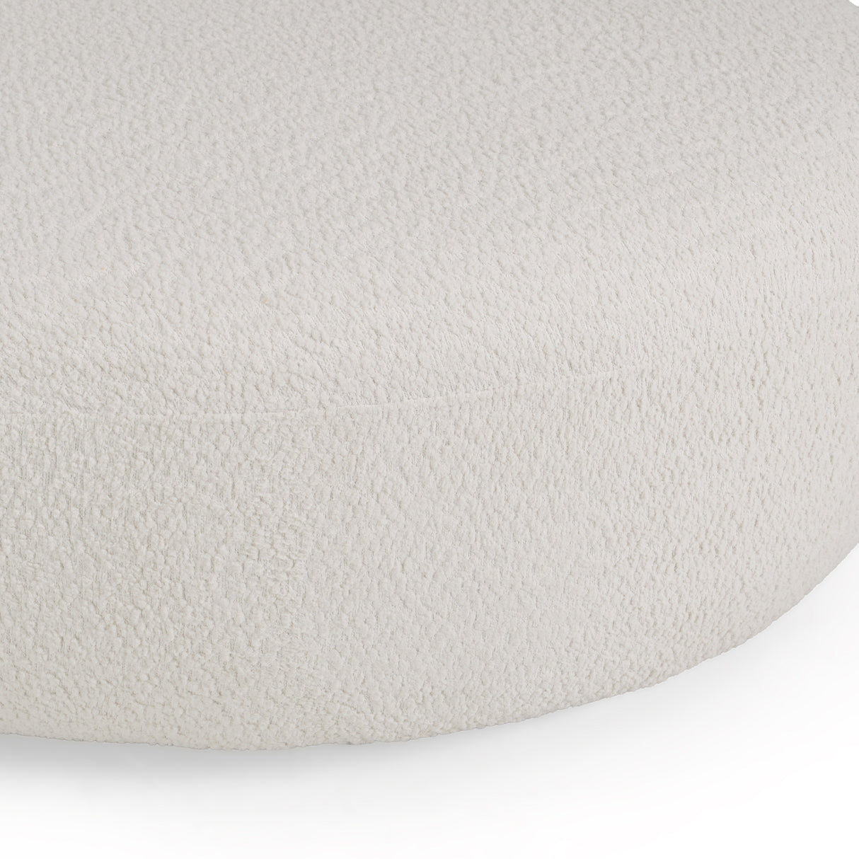 Weldon - Modern Off-White Fabric Curved Sectional Sofa - View Image 1