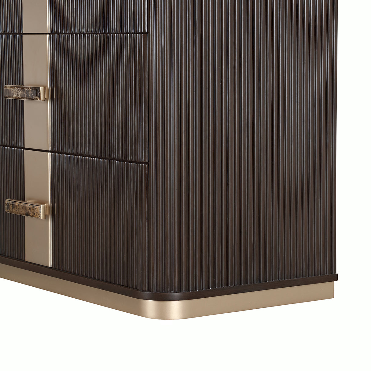 West Kensington Dresser – Espresso Frame Closeup - Aico