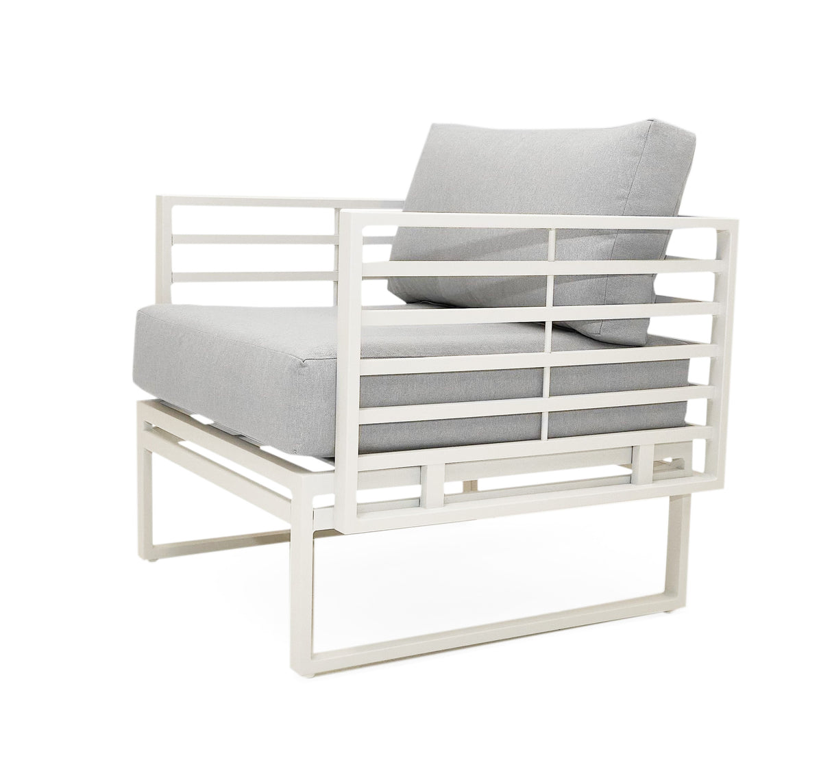 Wharf - Outdoor Light Grey and White Sofa Set - View Image 1