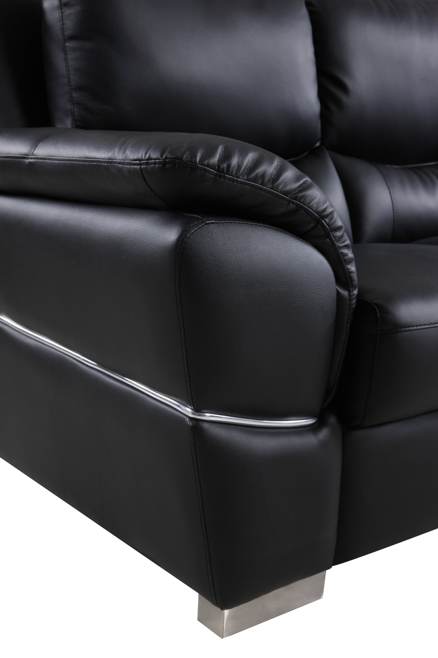 Genuine Leather Loveseat Home Elegance USA