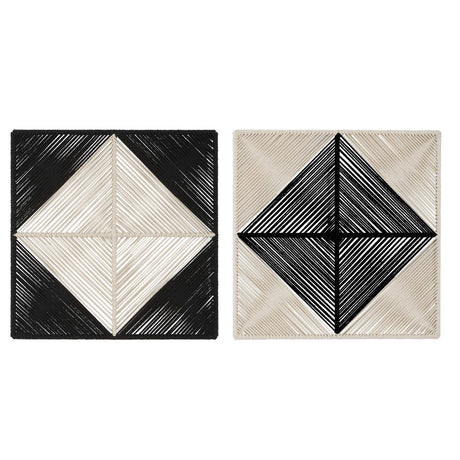 Uttermost Seeing Double Rope Wall Squares - Set Of 2 - Home Elegance USA