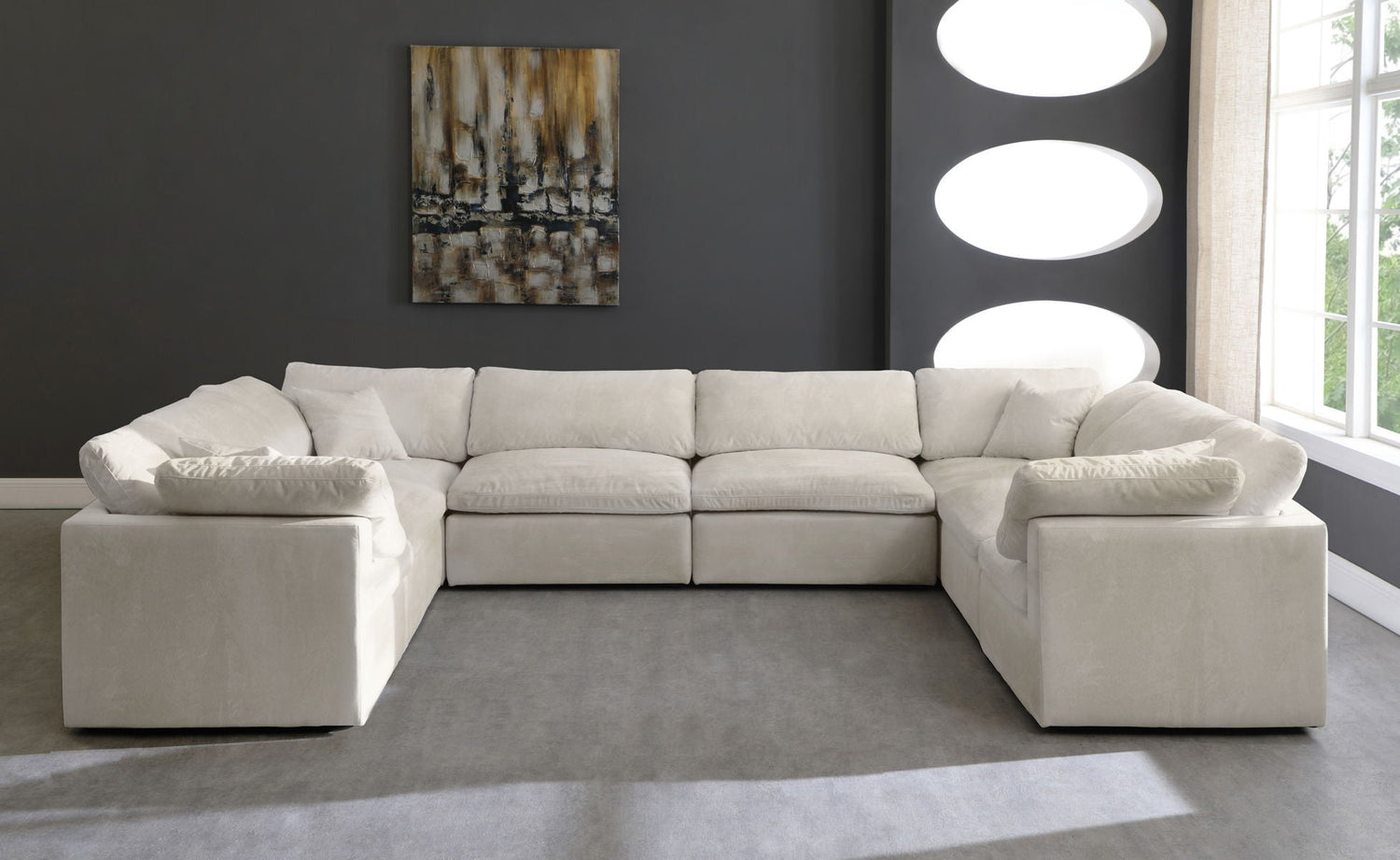 Cozy - Modular Sectional Cloud 8 Piece - Beige | Home Elegance USA