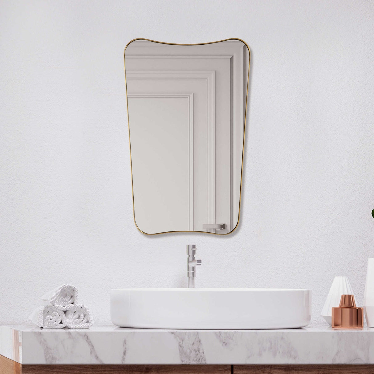 Belvoir Brass Mirror | Uttermost | Home Elegance USA