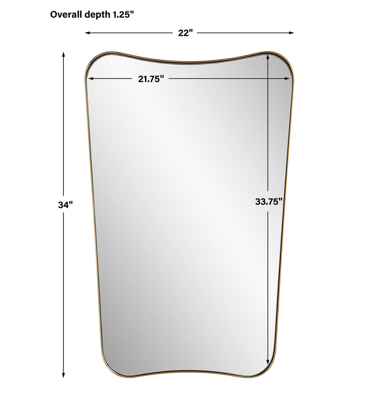 Belvoir Brass Mirror | Uttermost | Home Elegance USA
