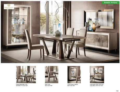 Arredoambra 8 Piece Dining Room Set W - 1Ext - Arredoambrachair - 8Set | ESF | Home Elegance USA