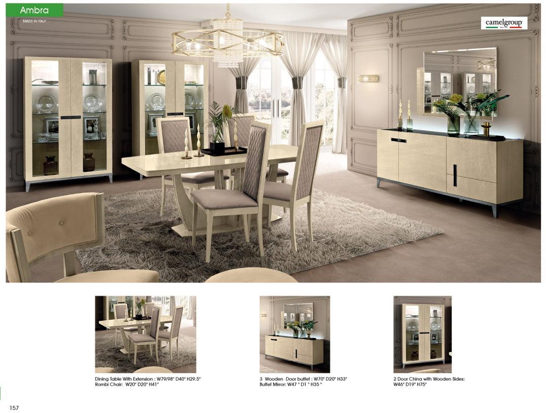 Ambra 8 Piece Dining Room Set W - 1Ext - Ambratable - 8Set | ESF | Home Elegance USA