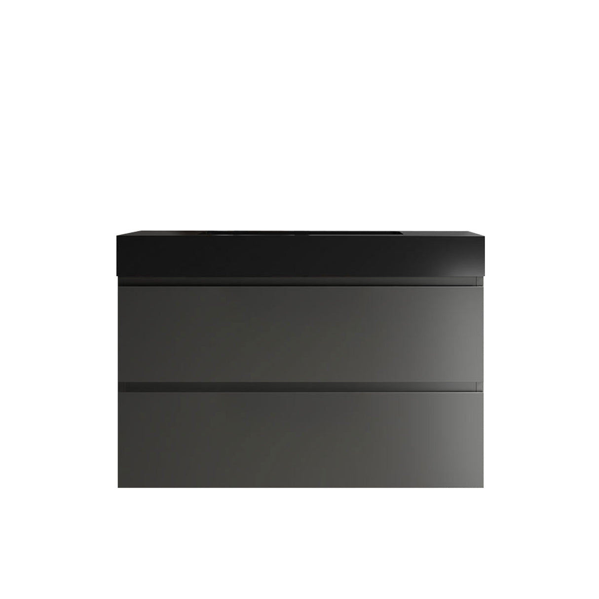 Alice 36" Gray Bathroom Vanity with Sink: Wall - Mounted Floating Vanity, Modern Design | Home Elegance USA