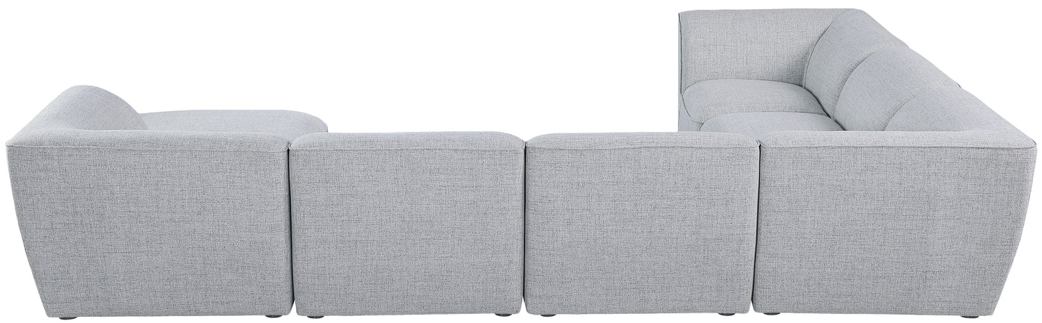 Miramar - Modular Sectional 7 Piece - Gray - Fabric - Home Elegance USA