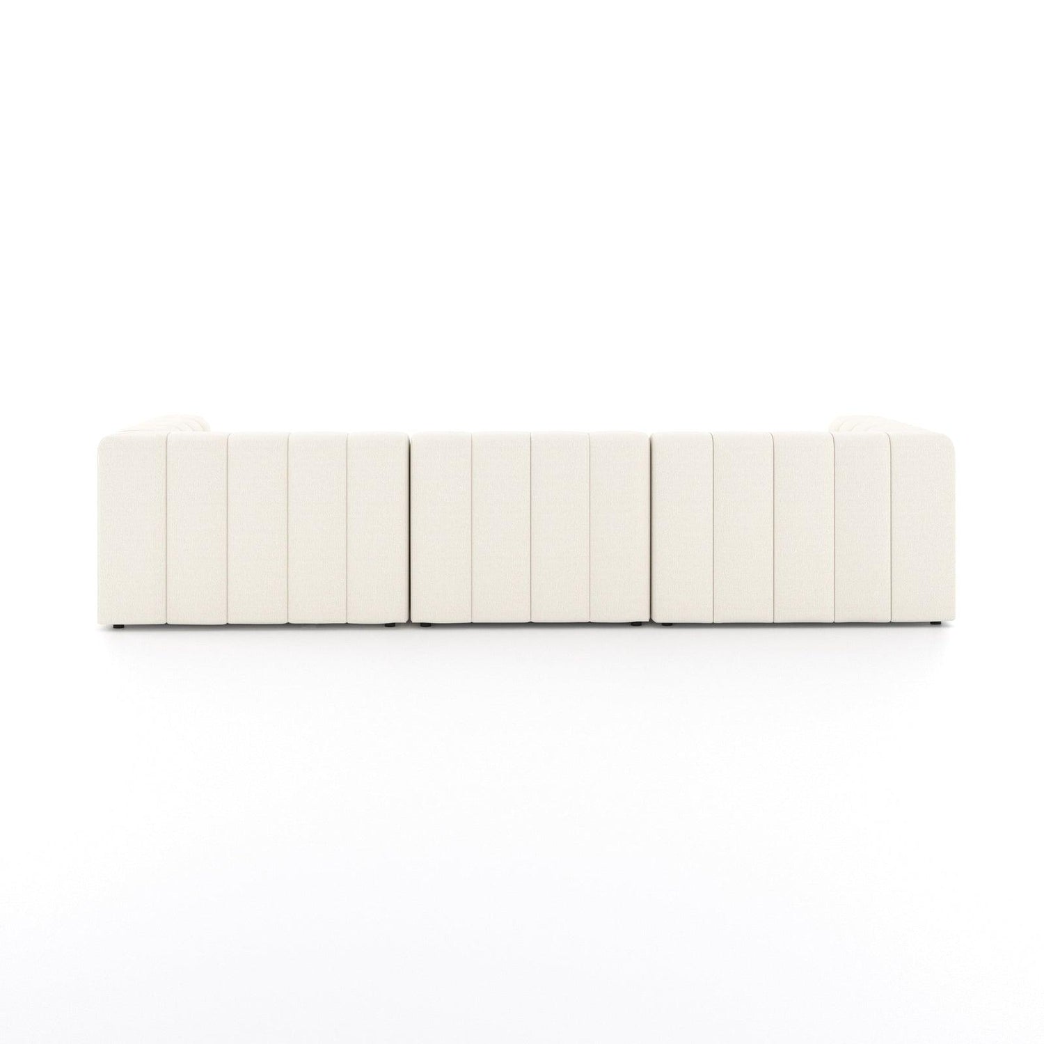 Four Hands Langham Channeled 3 Pc Sectional With Ottoman