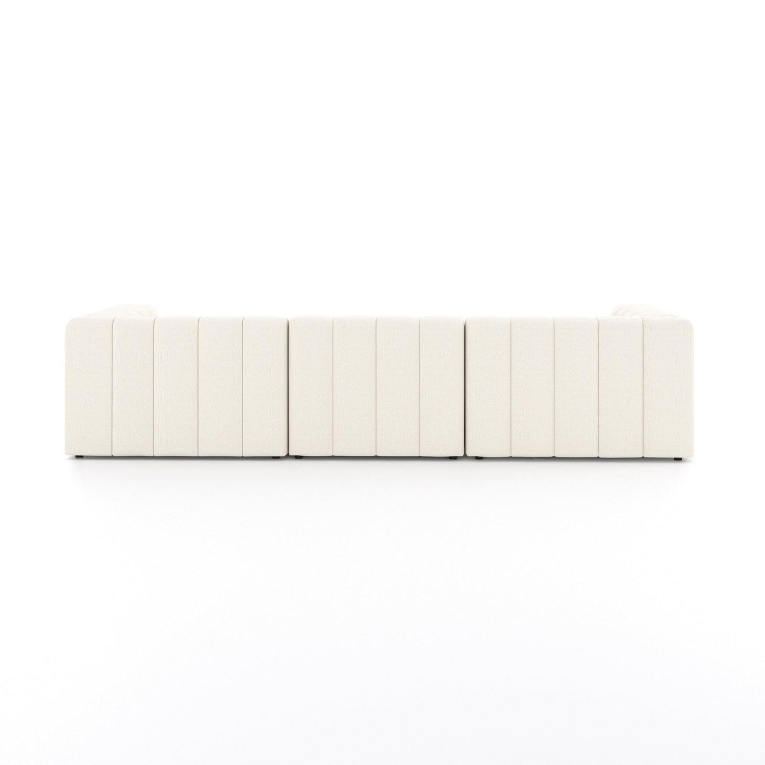 Four Hands Langham Channeled 3 Pc Sectional With Ottoman