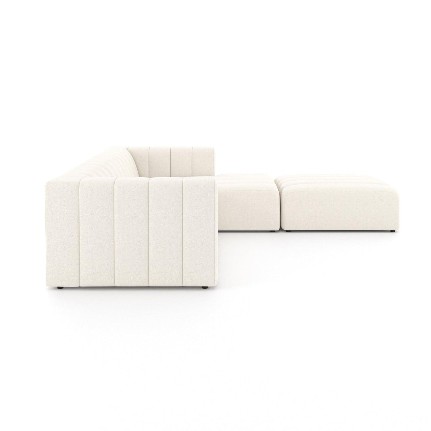 Four Hands Langham Channeled 3 Pc Sectional With Ottoman