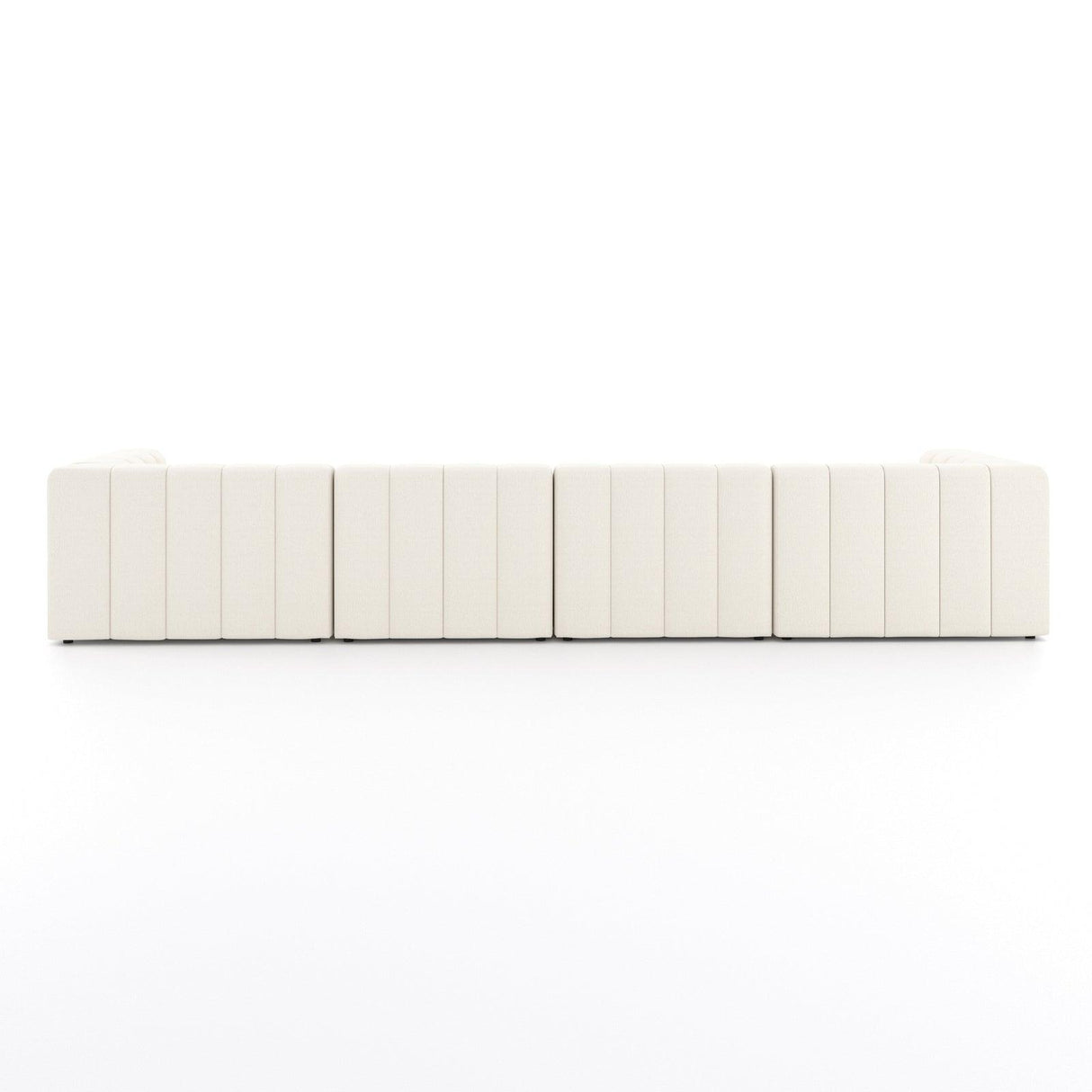 Four Hands Langham Channeled 4 Pc Sectional With Ottoman