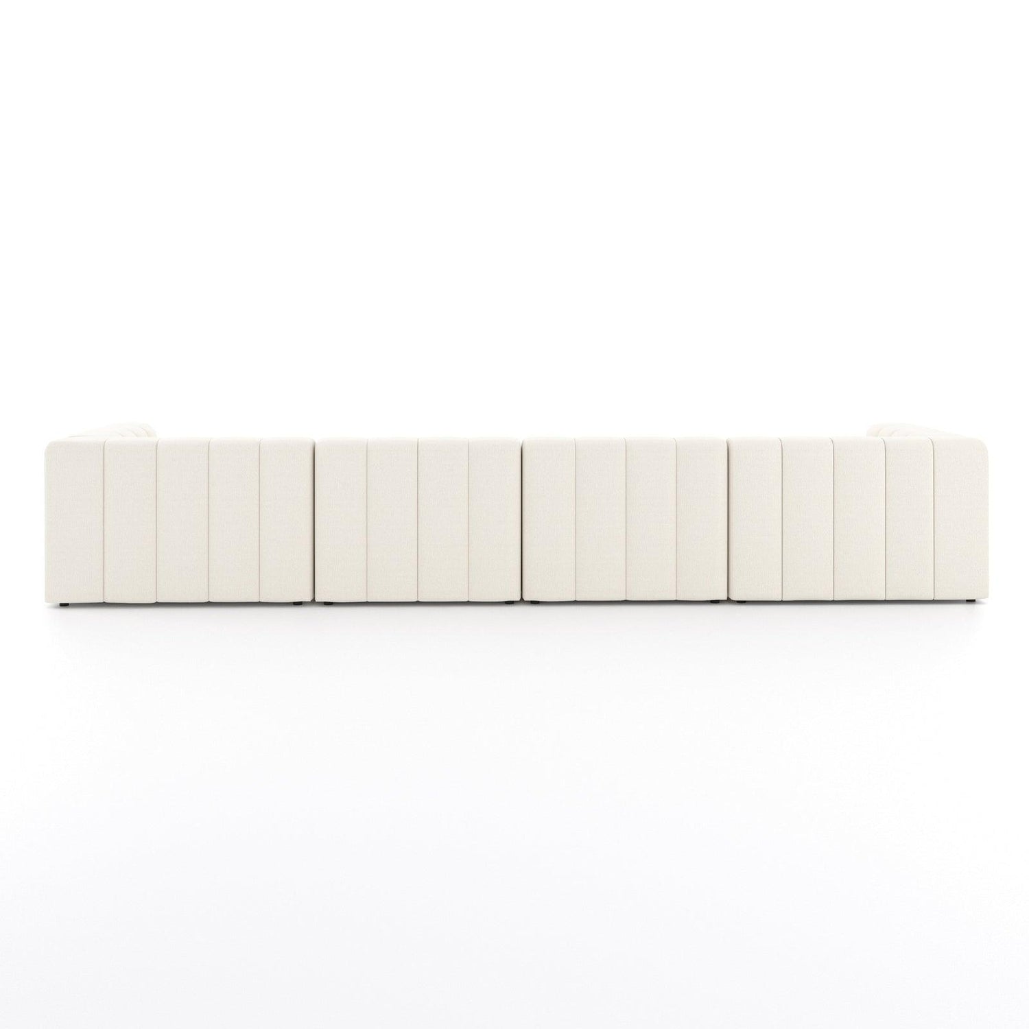 Four Hands Langham Channeled 4 Pc Sectional With Ottoman