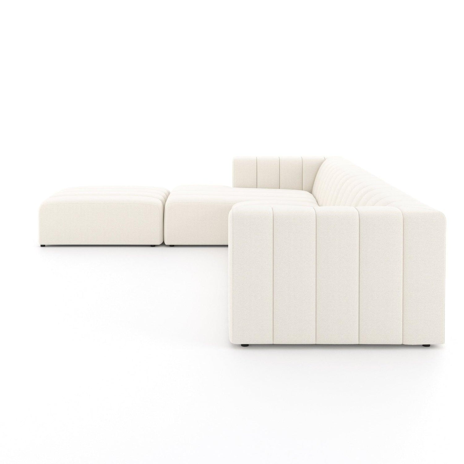 Four Hands Langham Channeled 4 Pc Sectional With Ottoman