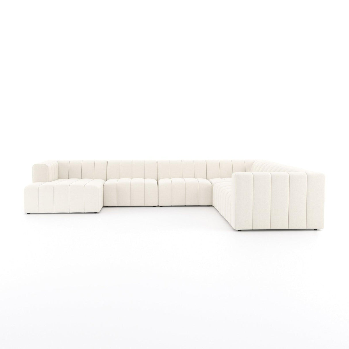 Four Hands Langham Channeled 6 Pc Sectional