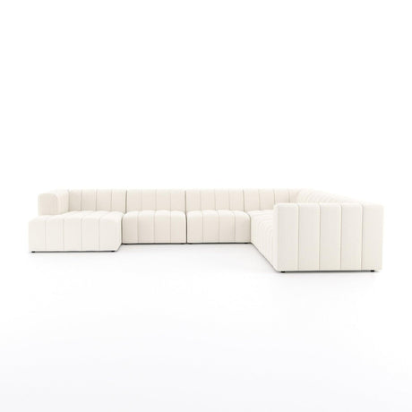 Four Hands Langham Channeled 6 Pc Sectional