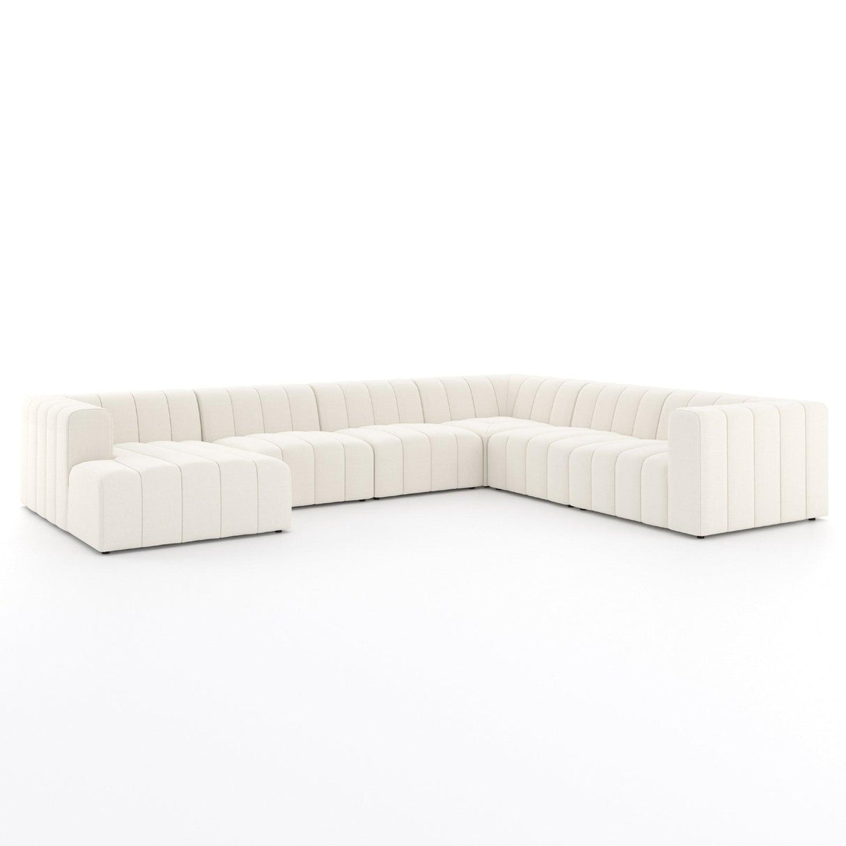 Four Hands Langham Channeled 6 Pc Sectional