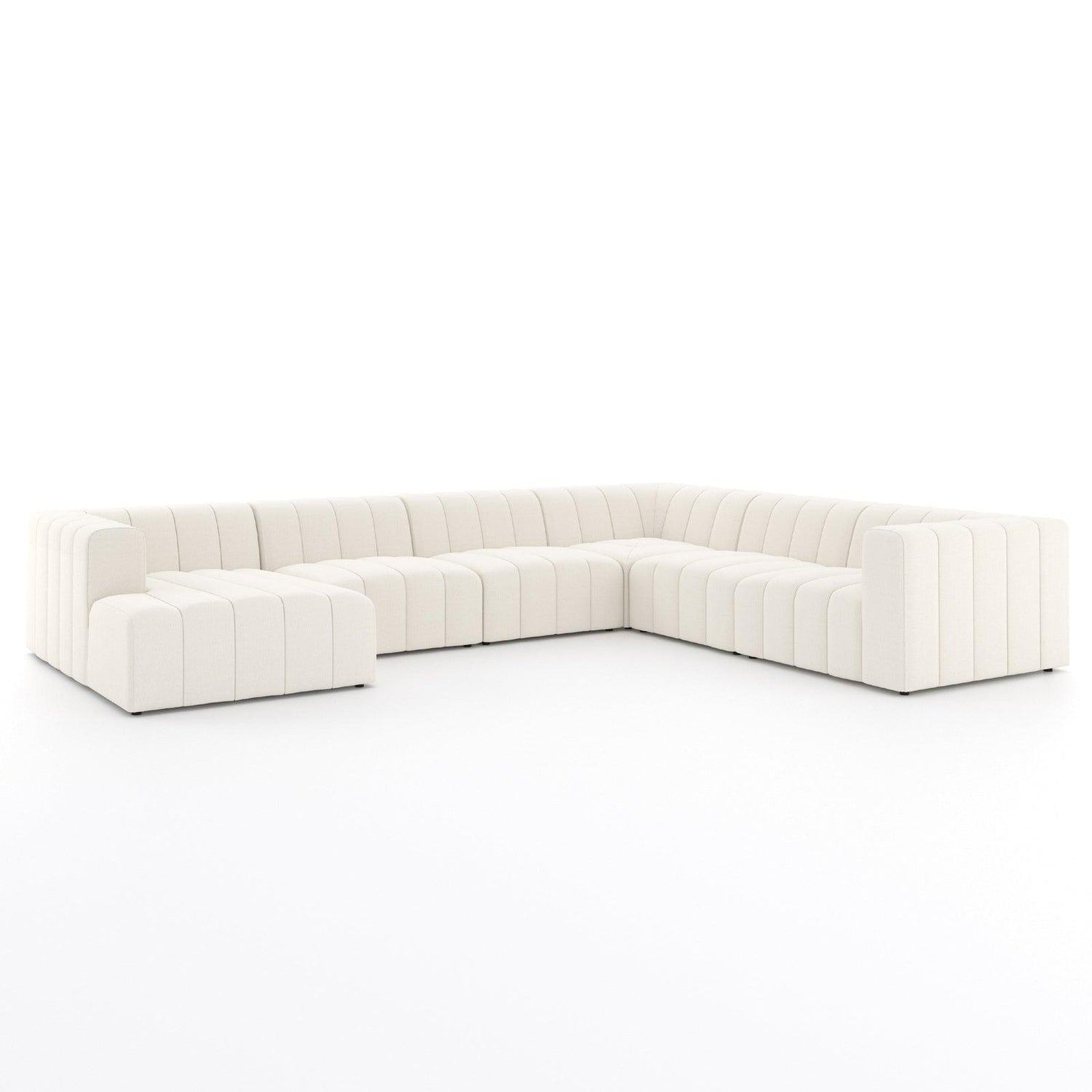 Four Hands Langham Channeled 6 Pc Sectional