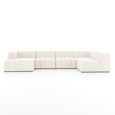 Four Hands Langham Channeled 5 Pc Sectional