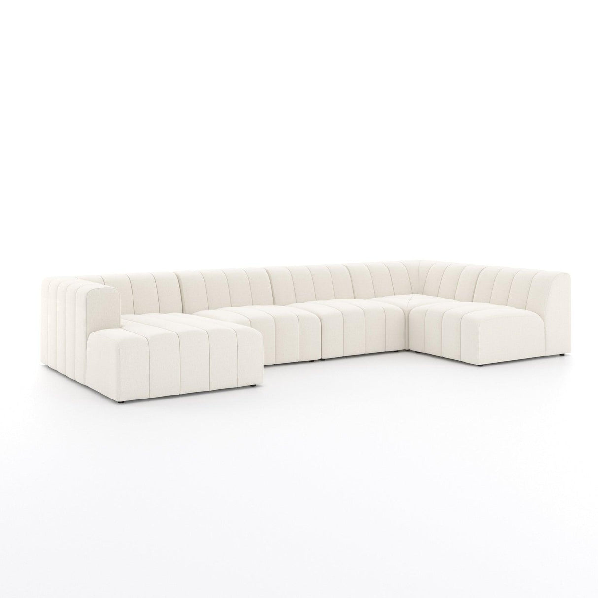 Four Hands Langham Channeled 5 Pc Sectional