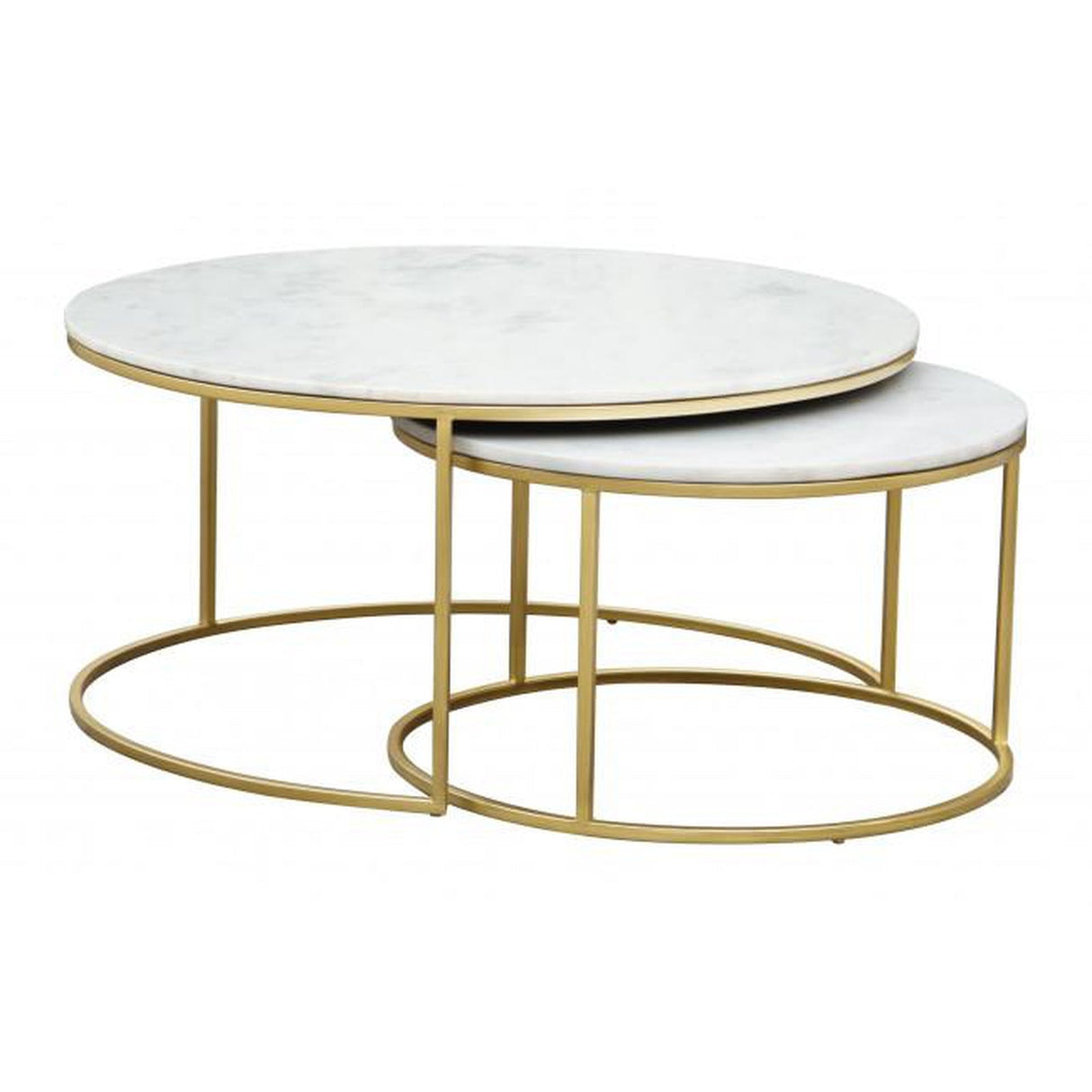 Zuo Daniel Nesting Coffee Table Brass