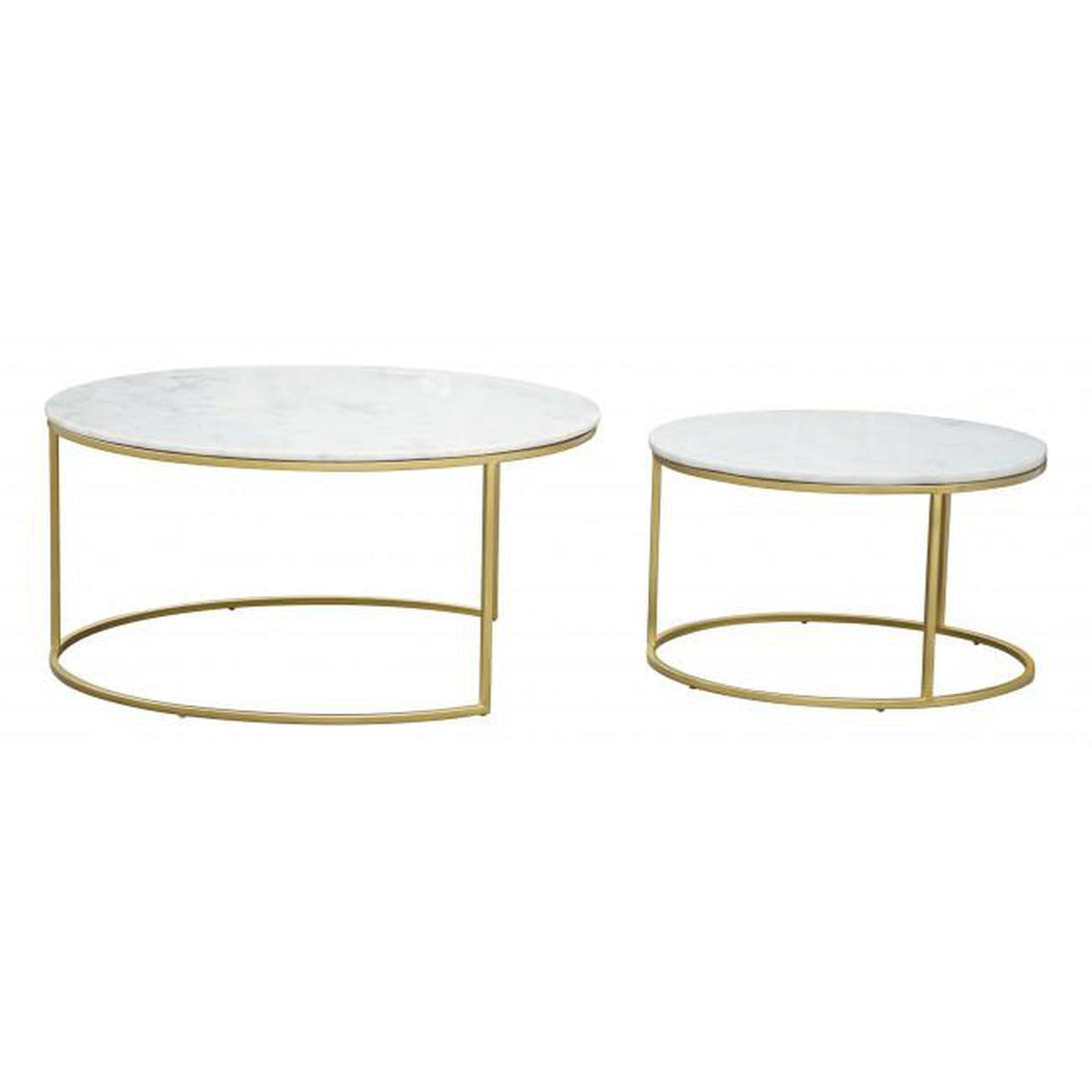 Zuo Daniel Nesting Coffee Table Brass