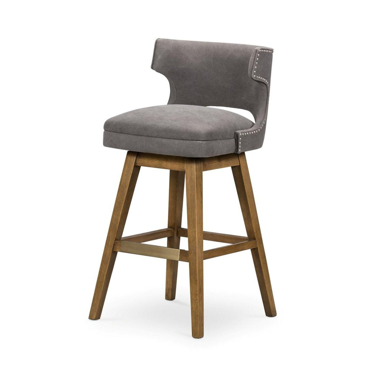 Four Hands Task Swivel Bar Stool