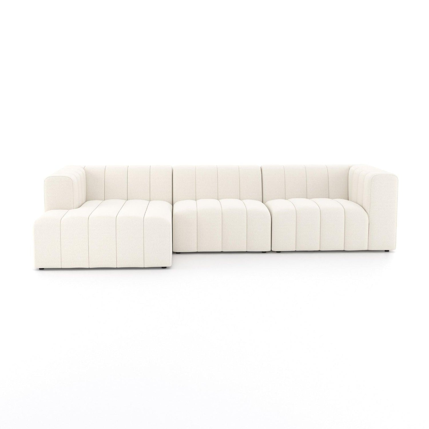 Four Hands Langham Channeled 3 Pc Sectional