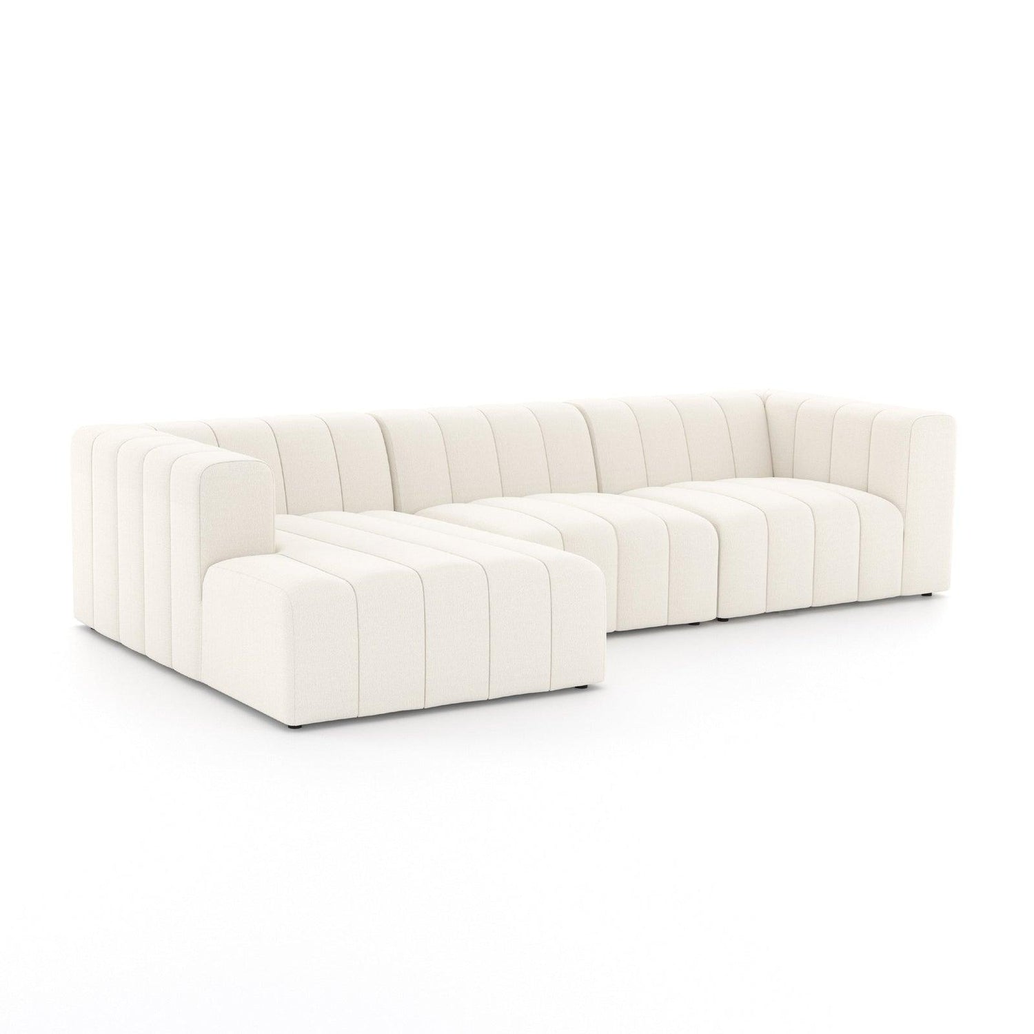 Four Hands Langham Channeled 3 Pc Sectional