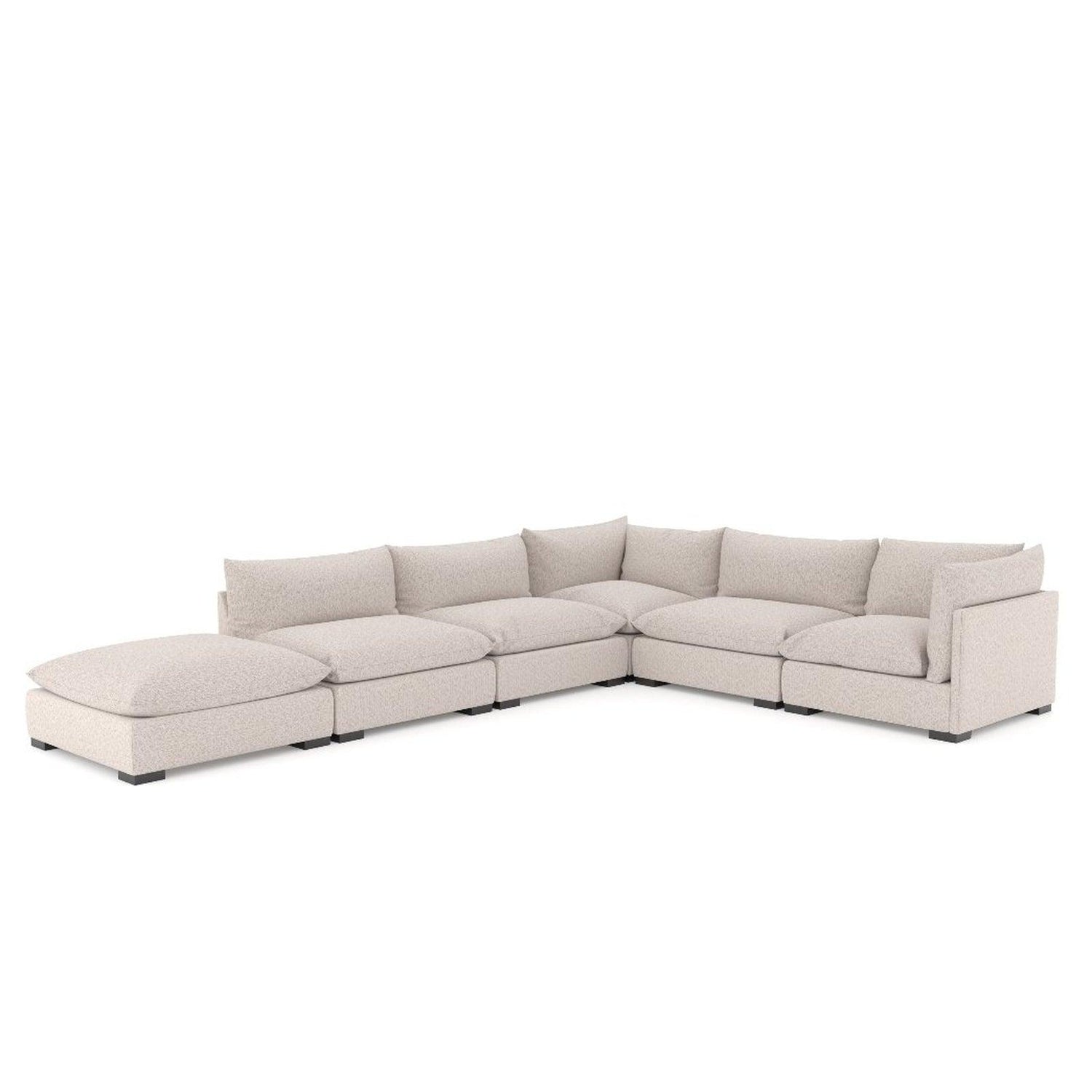 Four Hands Westwood 5 Pc Sectional With Ottoman