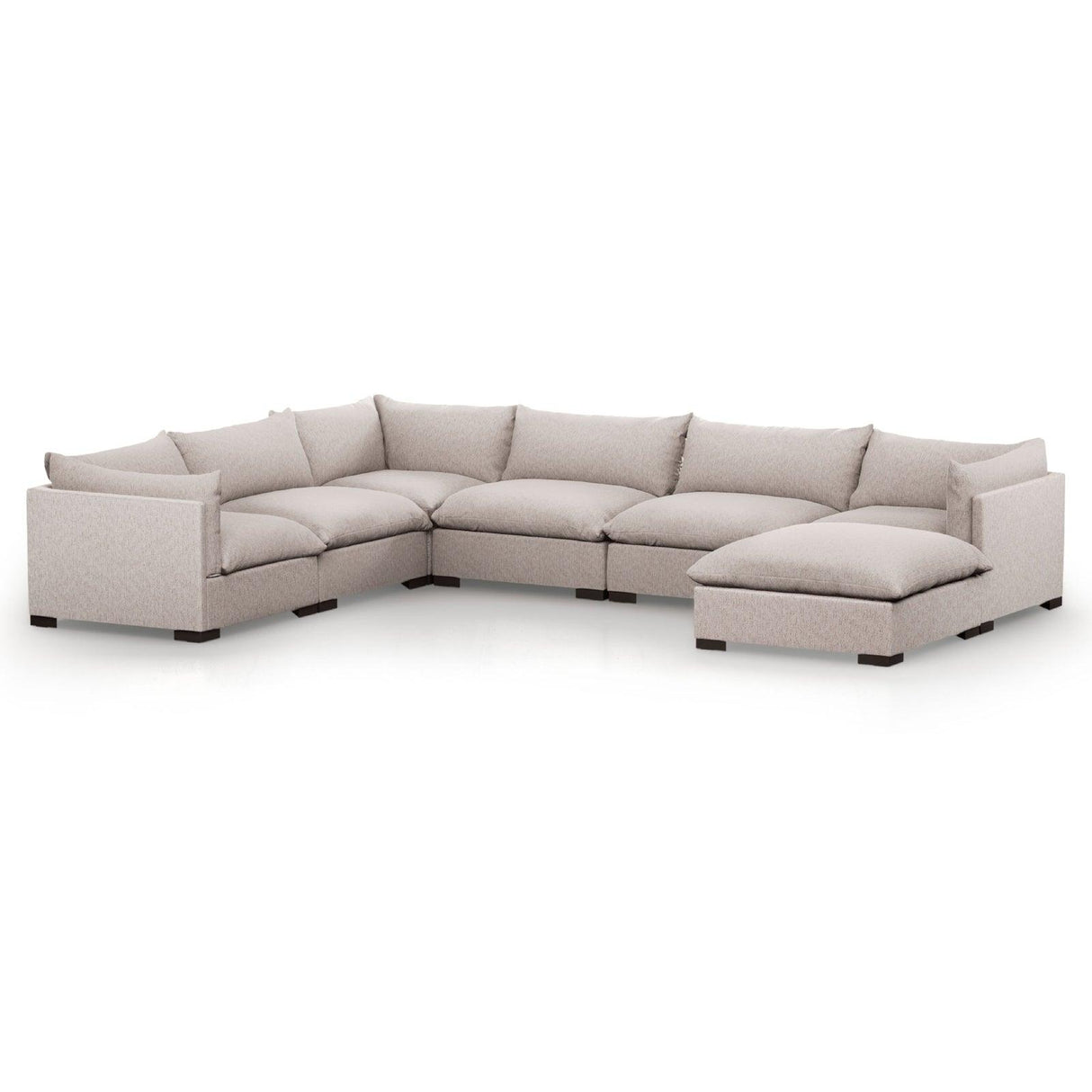 Four Hands Westwood 6 Pc Sectional With Ottoman