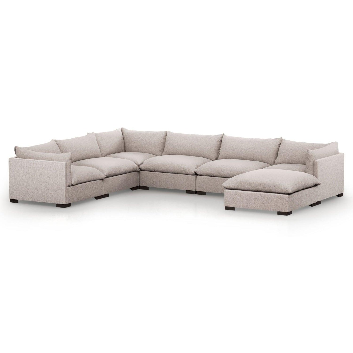 Four Hands Westwood 6 Pc Sectional With Ottoman