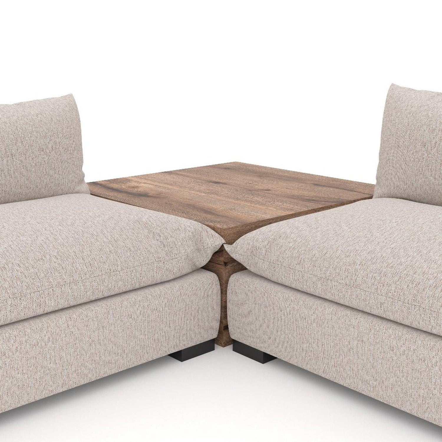 Four Hands Westwood 4 Pc Sectional With Corner Table