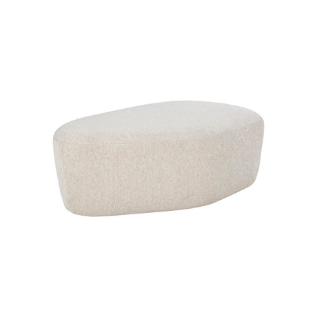 Soraya Ottoman - Dove Cream - Home Elegance USA