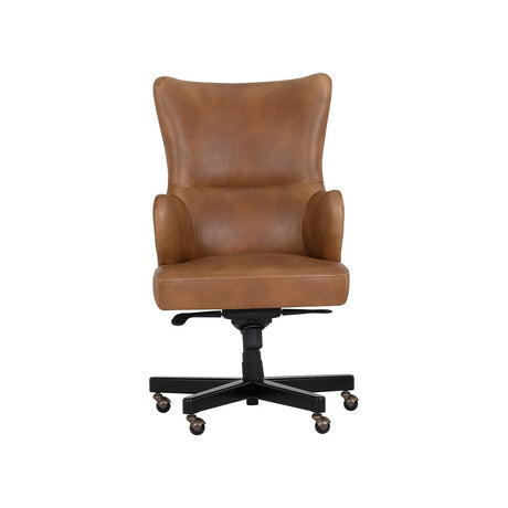 Hubert Office Chair - Tobacco Tan - Home Elegance USA