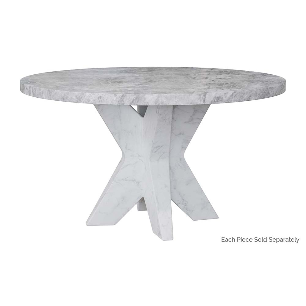 Cypher Dining Table Top - Marble Look - Grey - 55" | Sunpan | Home Elegance USA