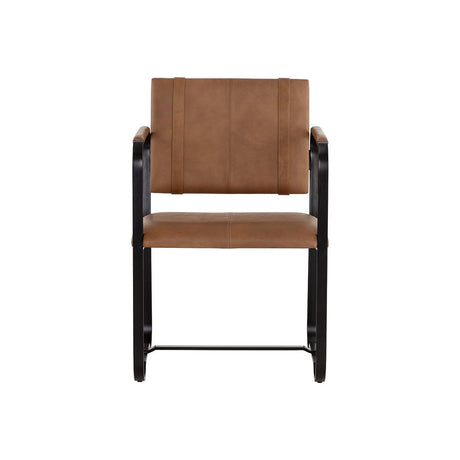 Garrett Office Chair - Cognac Leather - Home Elegance USA