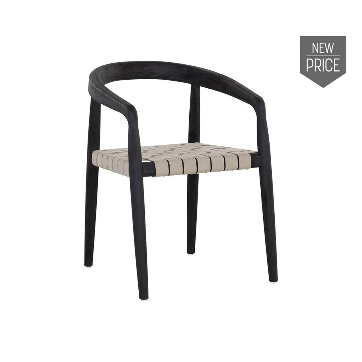 Cayman Dining Armchair - Charcoal | Sunpan - SUNPAN - 109043 - Home Elegance USA - 1