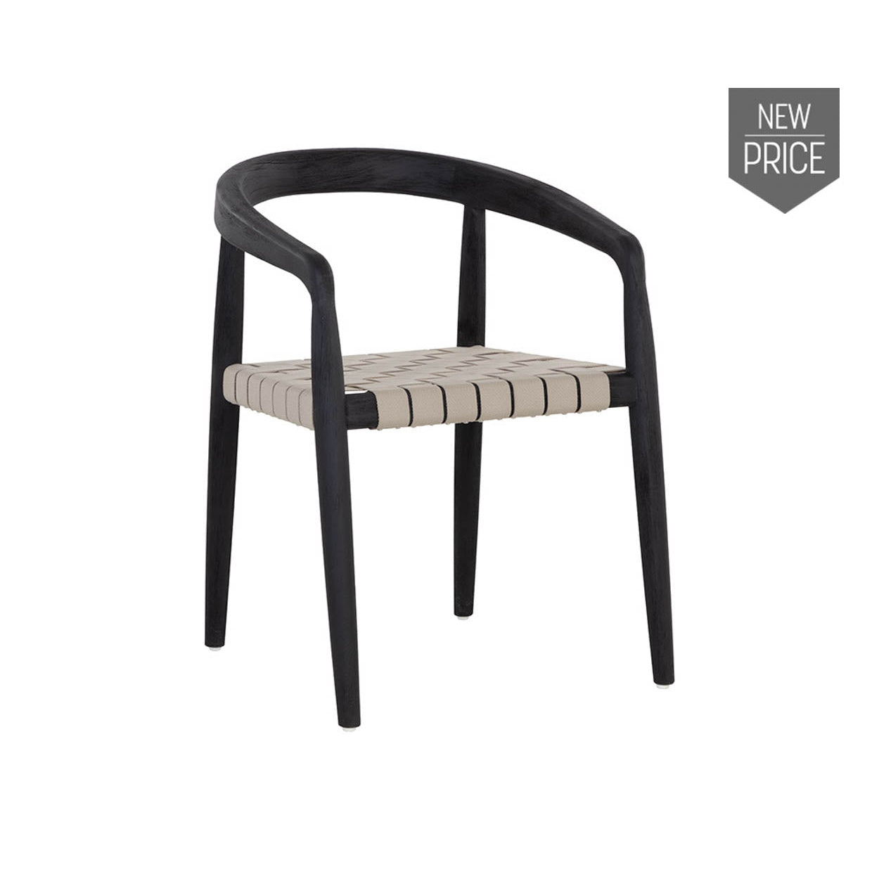 Cayman Dining Armchair - Charcoal | Sunpan - SUNPAN - 109043 - Home Elegance USA - 1